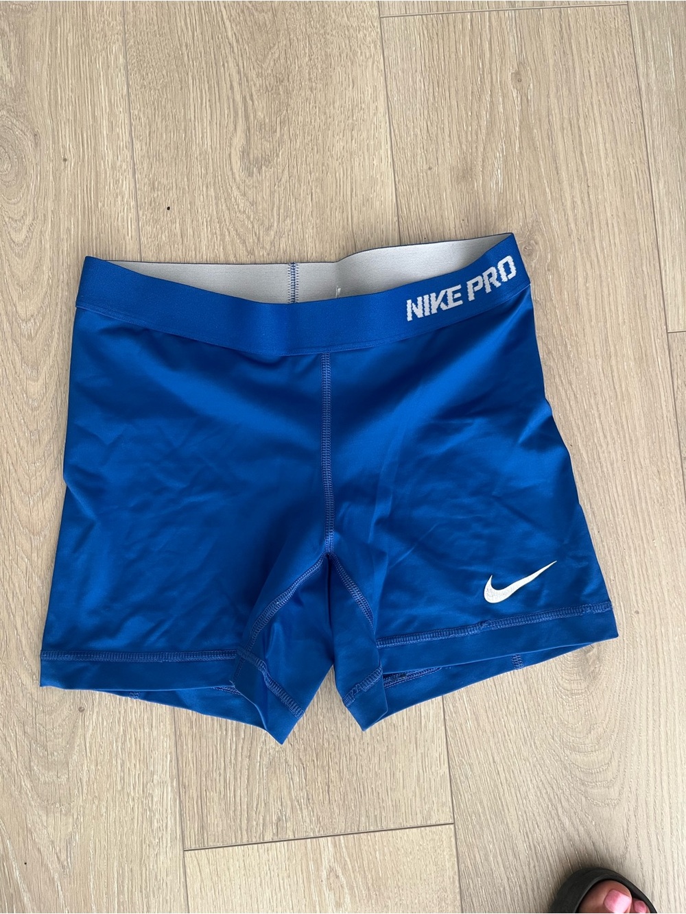 Nike Pro Womens Blue Athletic Shorts